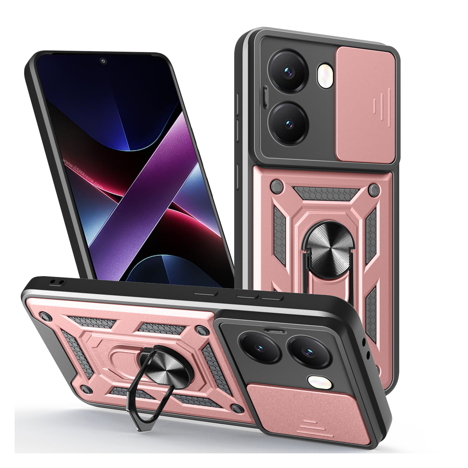 POCO POCO X8 Pro カバー リング付き POCO X8 Pro Max ケース 耐衝撃