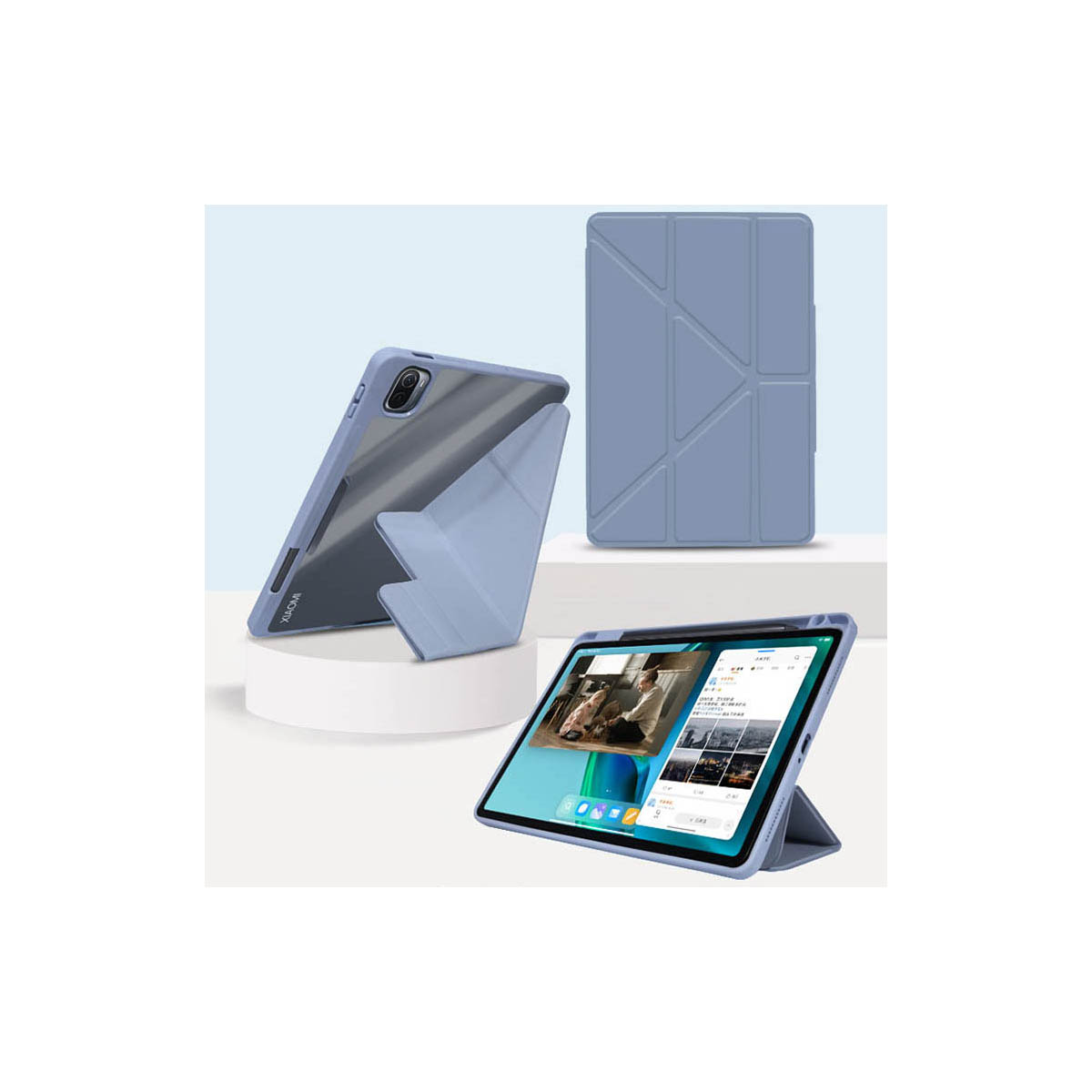 Xiaomi Pad 6/Pad 6 Pro 11型(インチ) ケース 手帳型 スタンド機能 ブック型 耐衝撃 落下防止 手帳型カバー 強化ガラスフィルムおまけ付き｜coco-fit2018｜04