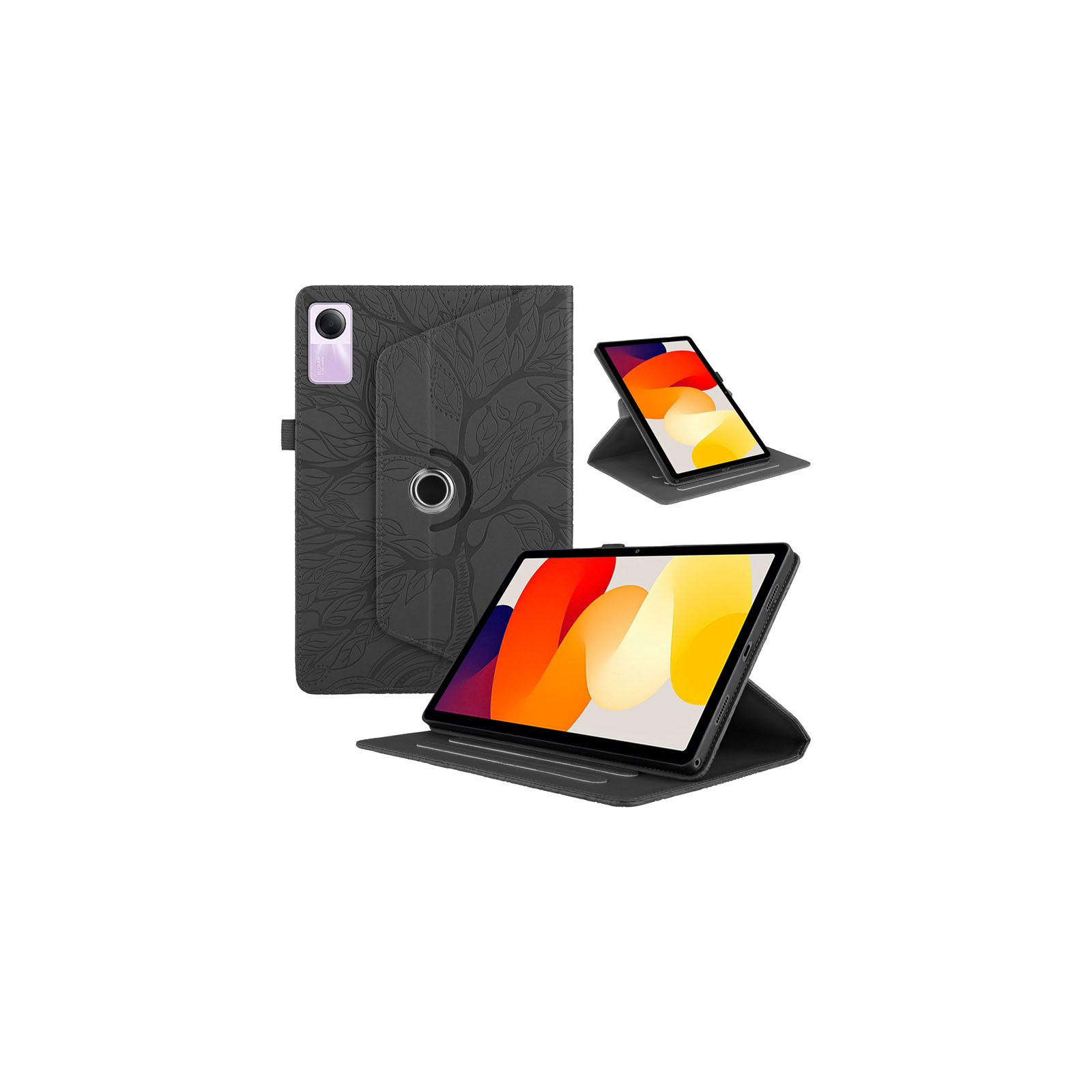 シャオミ  Xiaomi Redmi Pad SE 11インチ(2023モデル) ケース カバー タブレット 手帳型 PUレザー スタンド機能 360度回転 耐衝撃カバー 手帳型カバー |  | 01
