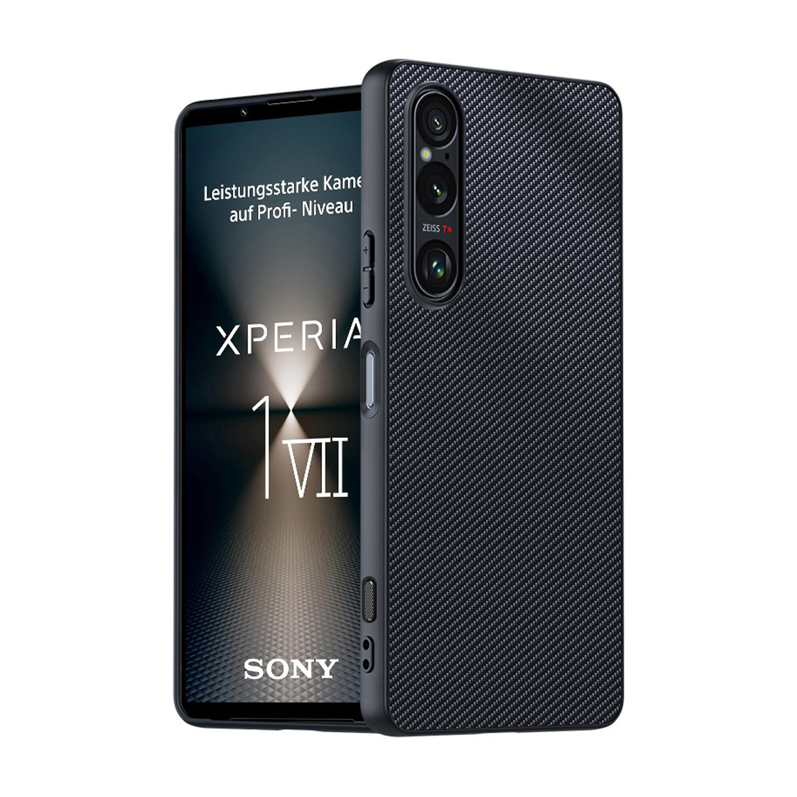 Xperia ソニー エクスペリア 1 VII 10 用の衝撃に強い PUレザー 耐衝撃