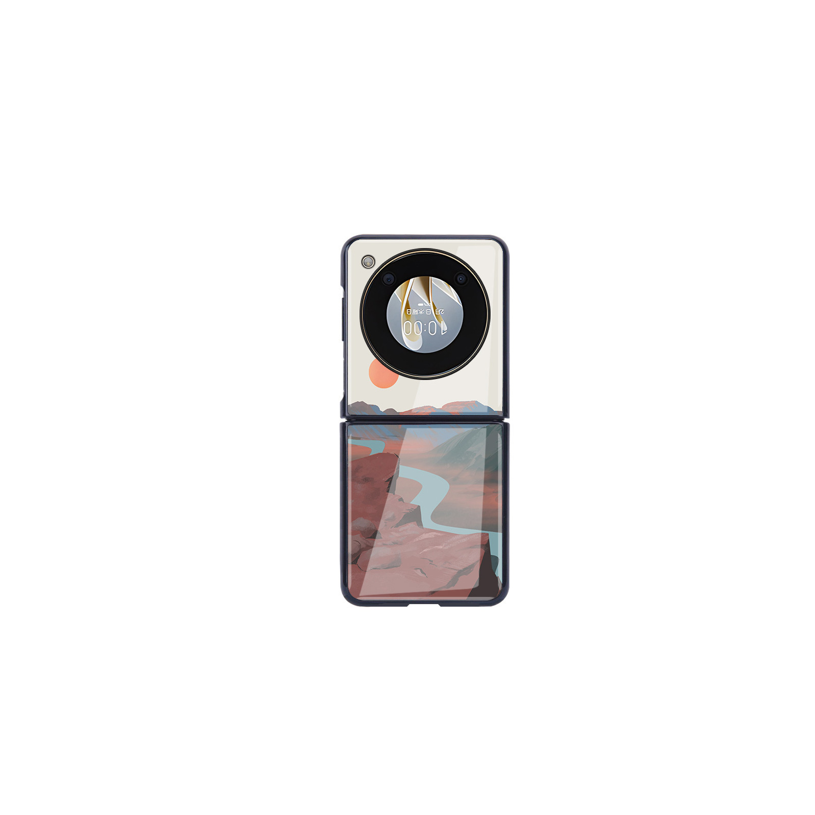 ZTE Libero Flip Nubia Flip 5G ケース 折りたたみ型 スマホアクセサリー PC&背面強化ガラス カラフル CASE スマホ保護ケース 持ちやすい 人気 背面カバー｜coco-fit2018｜05
