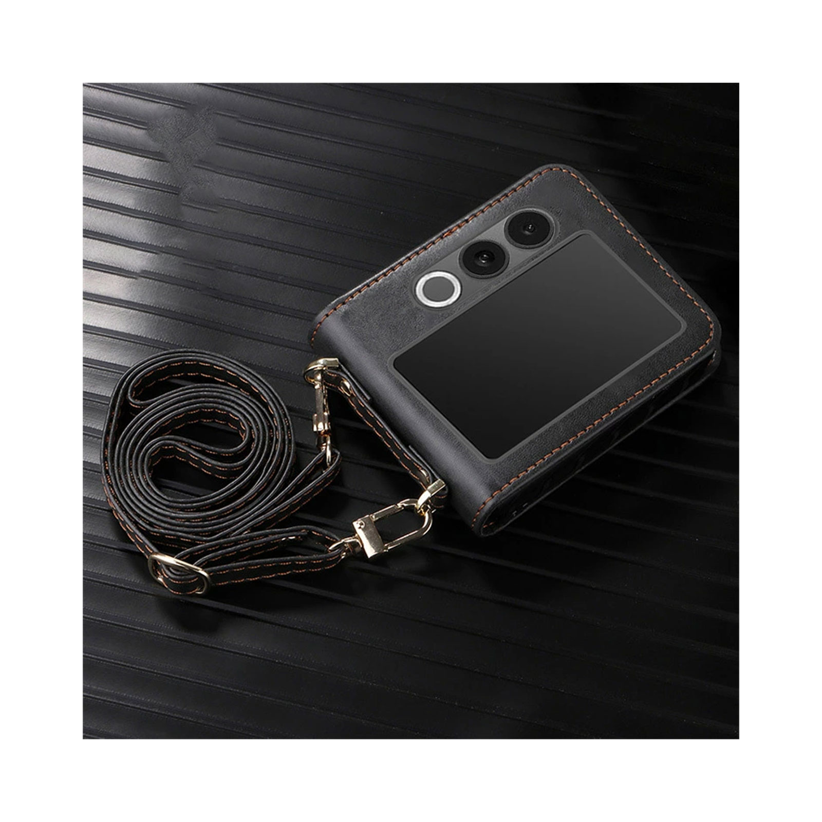 nubia ZTE Nubia Flip2 5G ケース 用のPUレザー素材製 折りたたみ型 