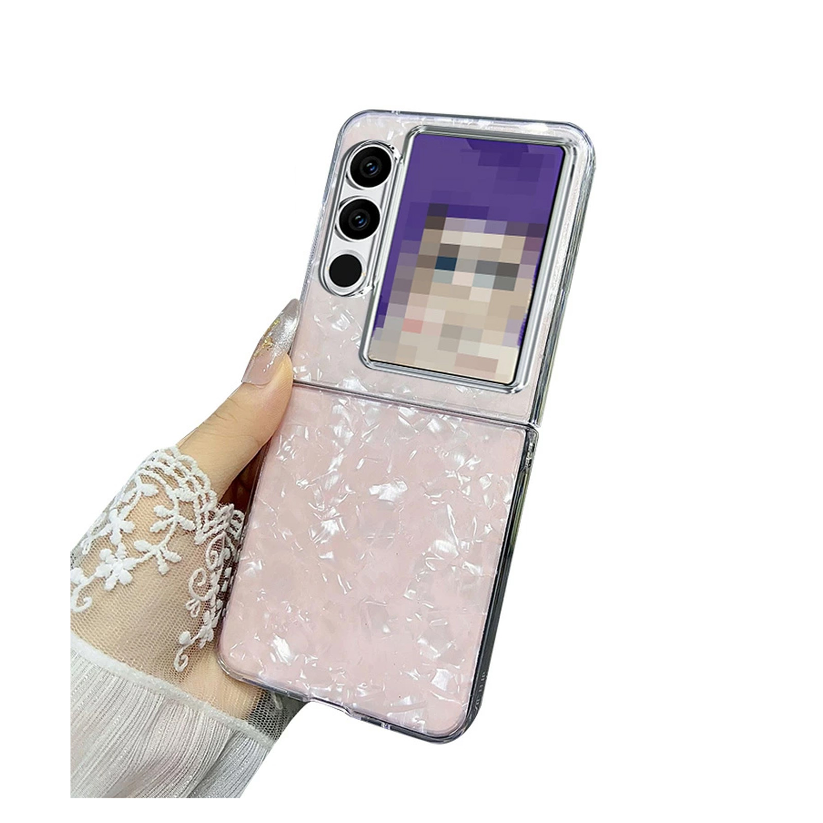 nubia Flip 2 Y!mobile 本体 社外ケース付き　美品 ZTE ZTE Nubia Flip2 5G ケース 用のプラスチック製 折りたたみ型 PC