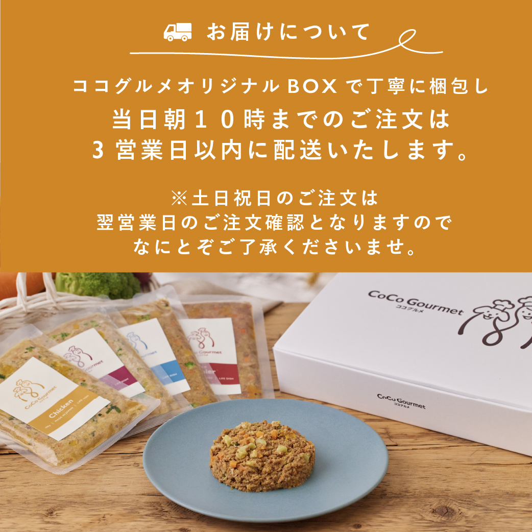 ココグルメ(100g×8個) 手作りドッグフード 国産 無添加 総合栄養食 ウェットフード ご飯 シニア犬｜coco-gourmet｜19