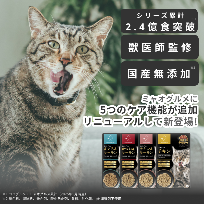 ミャオグルメ・レトルト(35g×16袋) 手作りキャットフード 国内製造 無
