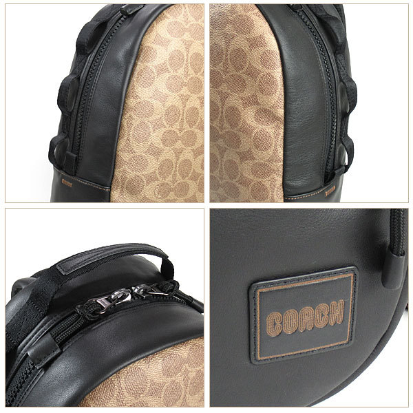 COACH（コーチ） リュックサック バッグ メンズ シグネチャー レザー
