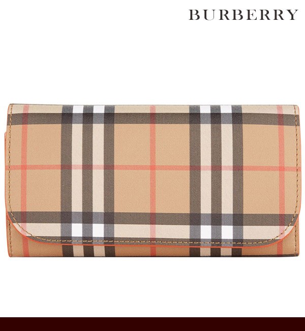 バーバリー ロンドン 長財布 レディース Burberry チェック柄