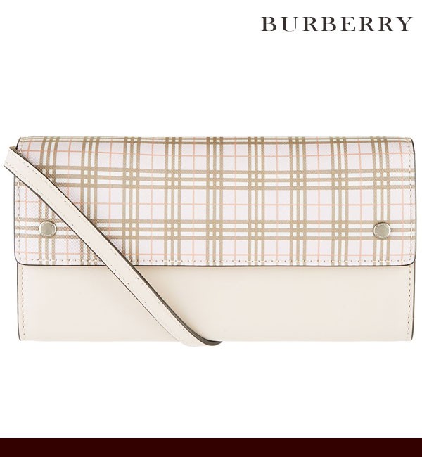 バーバリー ロンドン 長財布 ポシェット レディース Burberry チェック