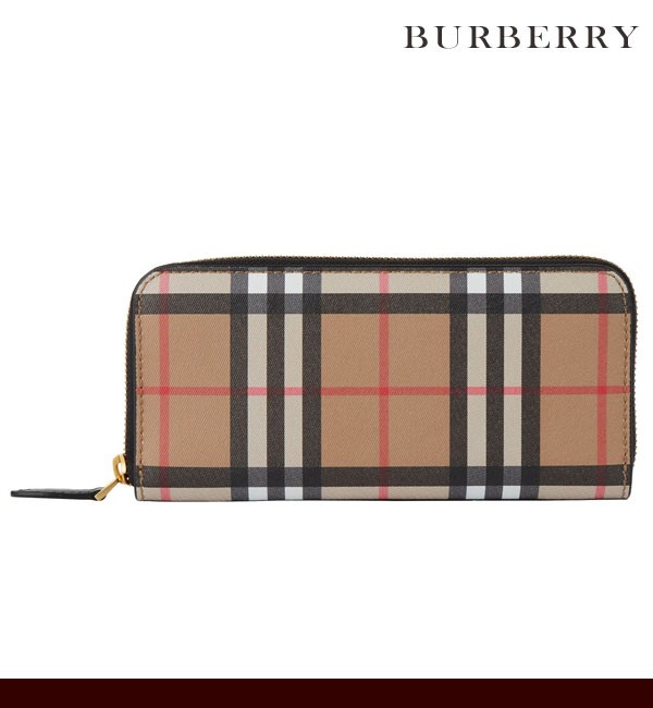 バーバリー ロンドン 長財布 レディース Burberry チェック柄