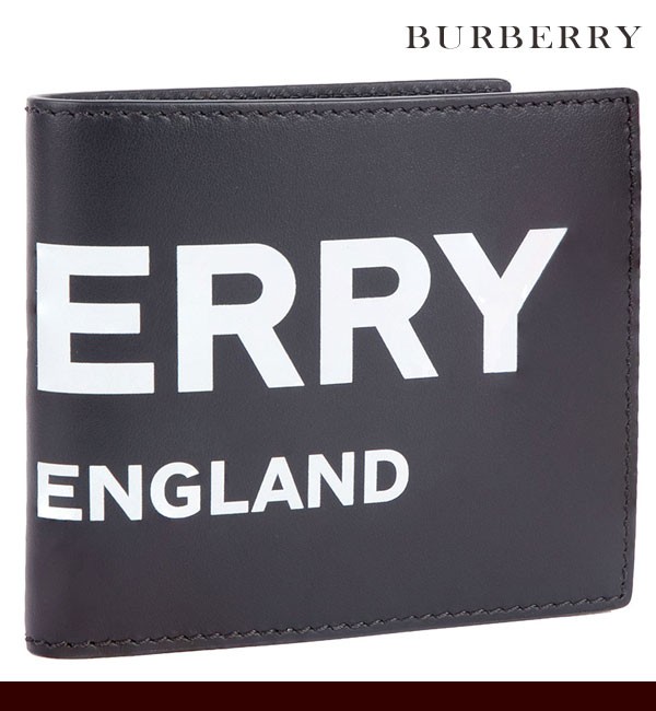 バーバリー ロンドン 二つ折り財布 メンズ Burberry レザー