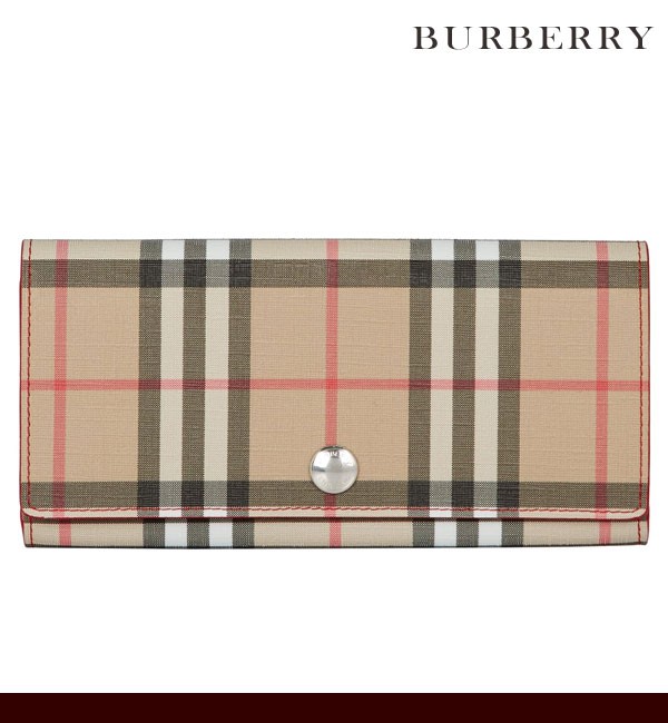 バーバリー ロンドン 長財布 レディース Burberry チェック柄