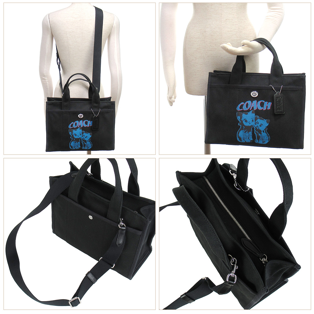 COACH（コーチ） トートバッグ レディース COACH 2Way キャンバス ネコ