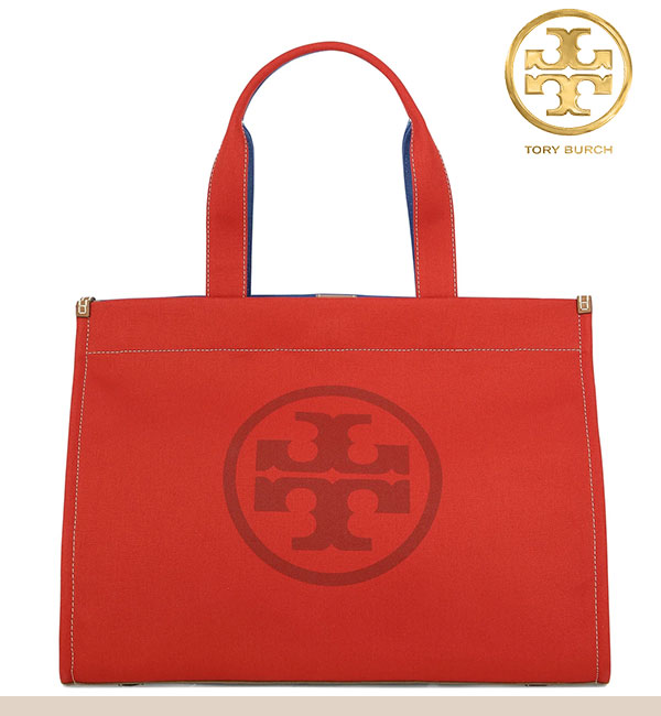 *Tory Burch* ロゴチャームキャンバストートバッグ 楽天市場】【TORY BURCH】トリーバーチ キャンバス × レザー