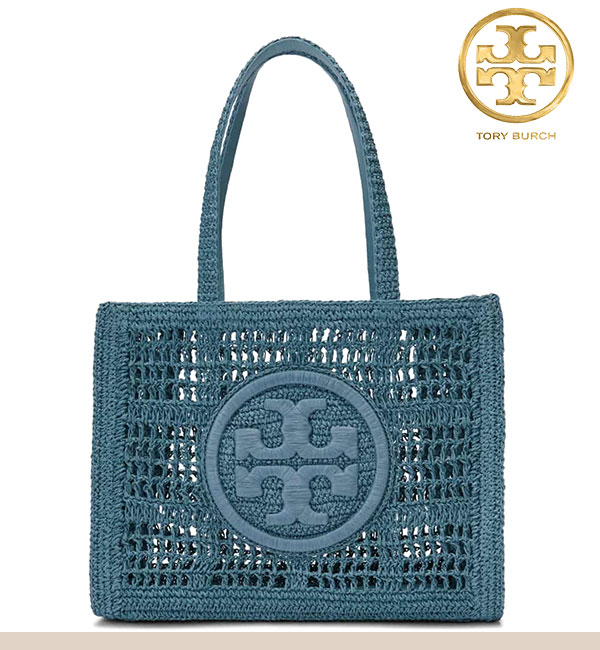 *Tory Burch* ロゴかごトートバッグ TORY BURCH トリーバーチ かごバッグ トートバッグ レディース