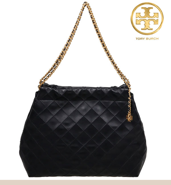 トリーバーチ　黒いキルティングショルダーバッグ TORY BURCH（トリーバーチ） ショルダーバッグ レディース