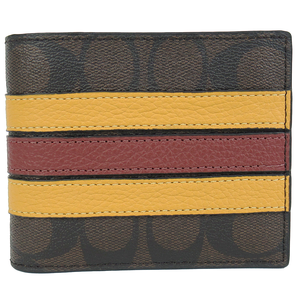 COACH（コーチ） 二つ折り財布 定期入れ パスケース IDケース メンズ