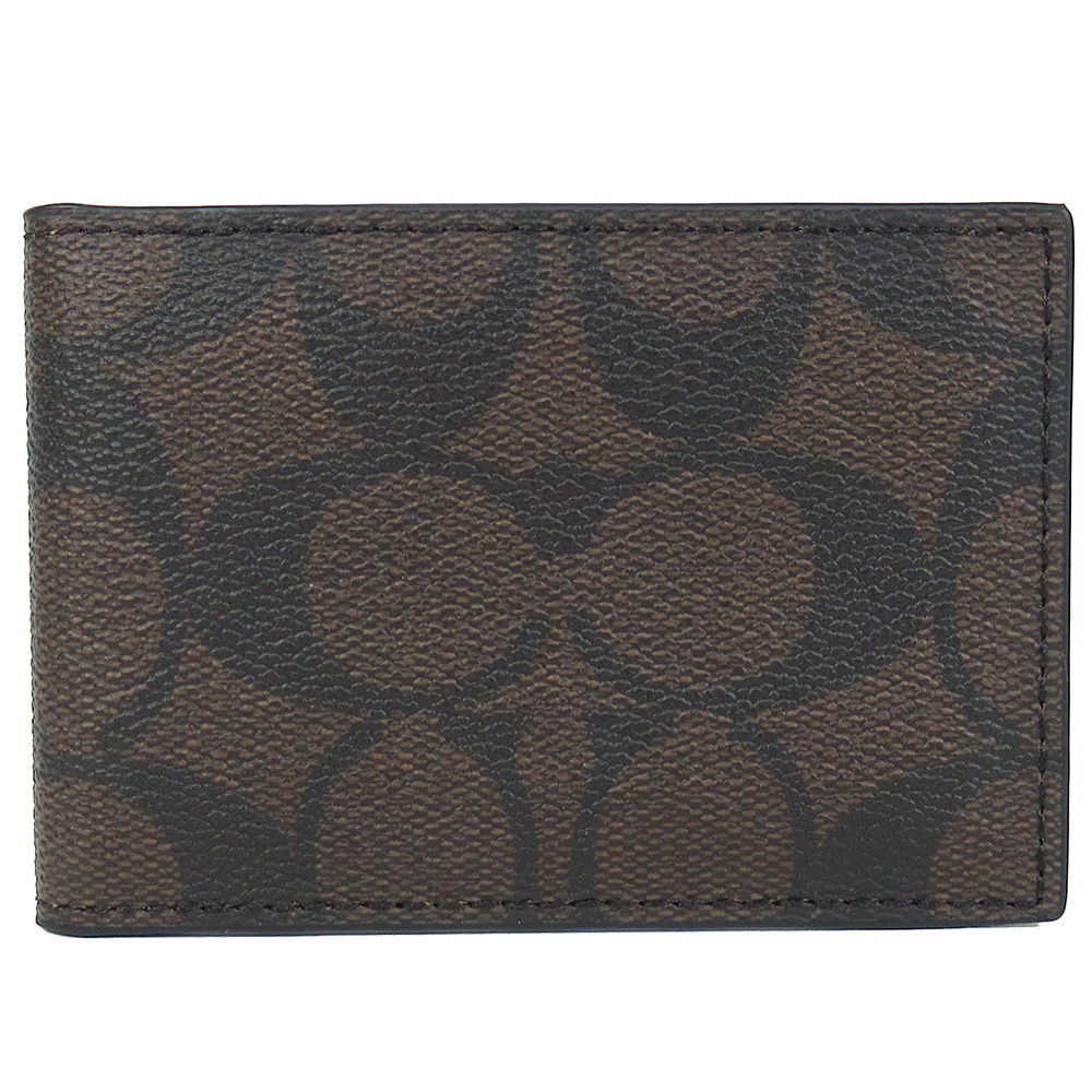 COACH コーチ 二つ折り財布 定期入れ パスケース IDケース メンズ