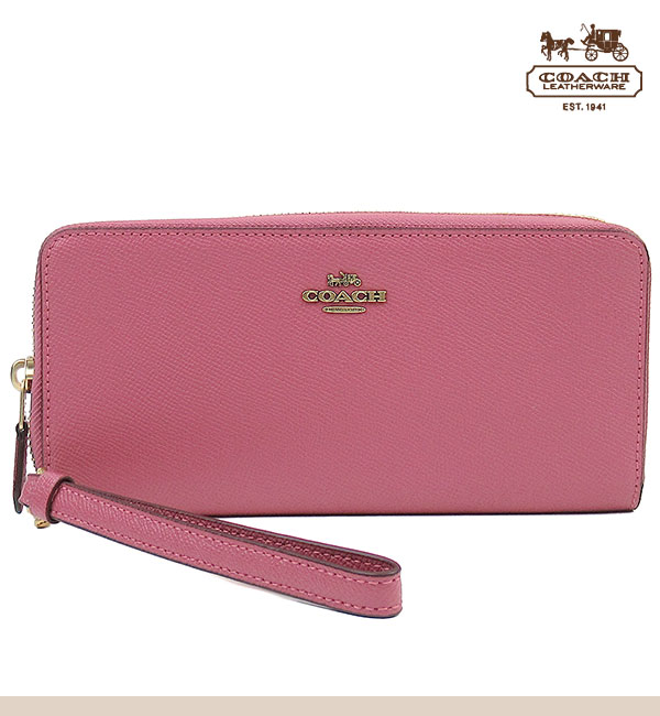 コーチ 長財布 レディース COACH レザー ストラップ付き :ymsf6637 
