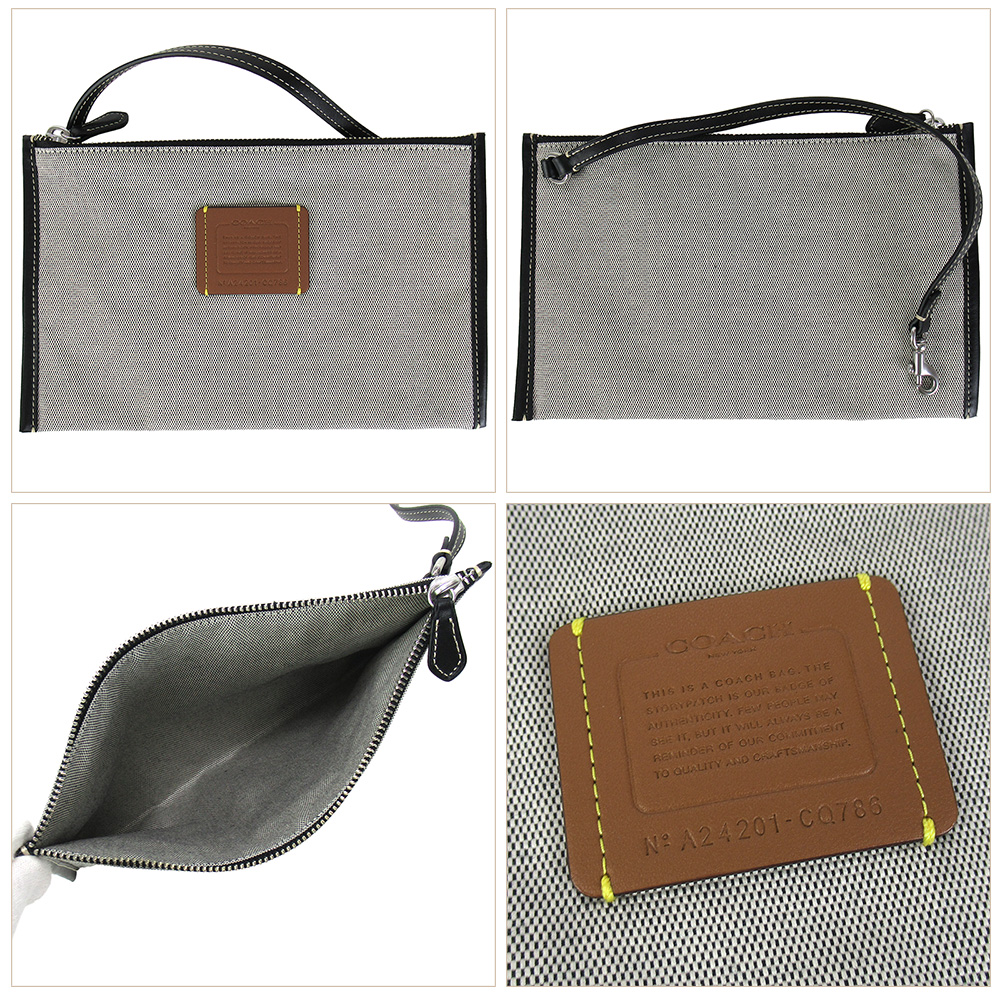 COACH ボディバッグ ブローチ付き 保存袋付き Brandol / COACH コーチ ボディバッグ シグネチャー レーサー