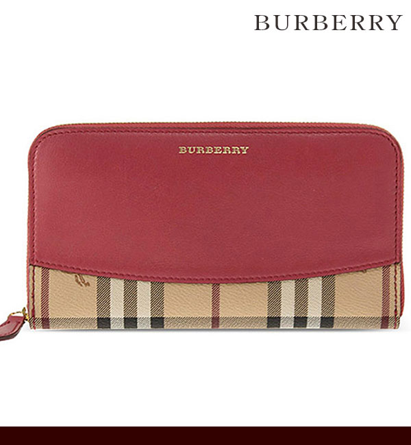 バーバリー ロンドン 長財布 レディース Burberry チェック柄