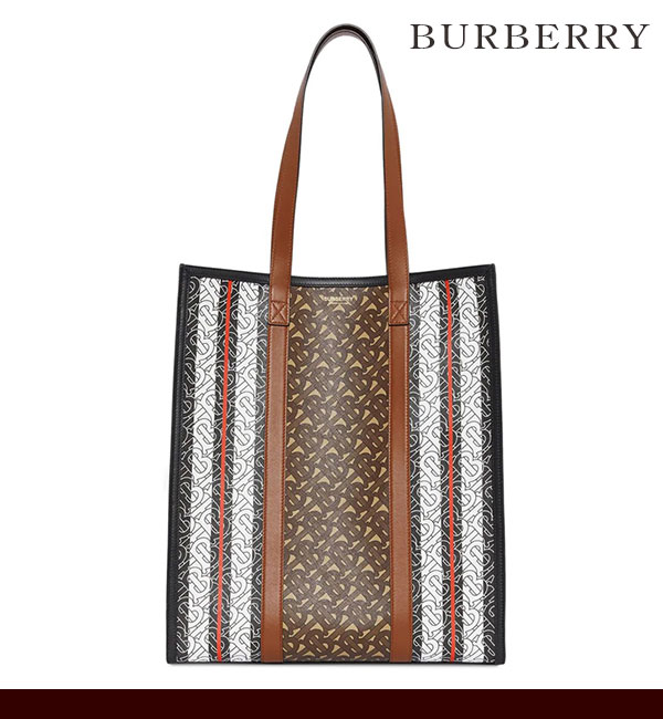 Burberry Monogram Stripe バーバリー TB トートバッグ-