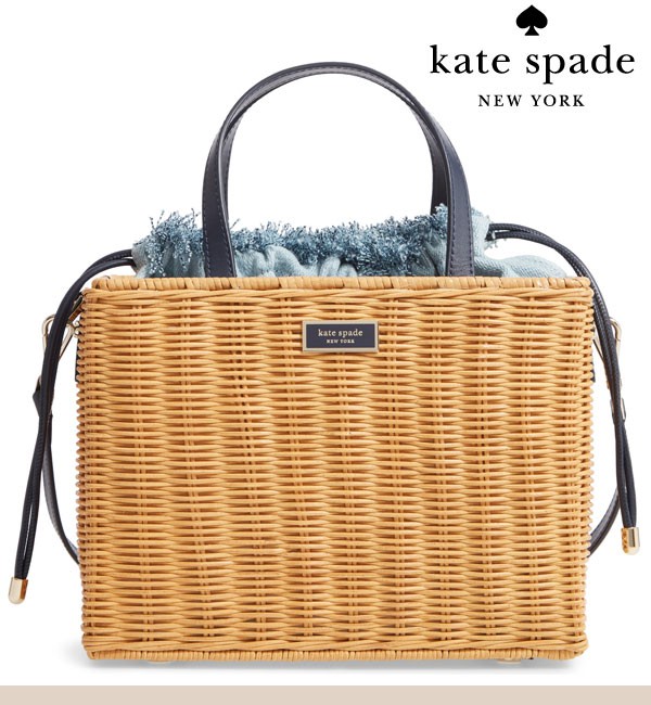 ケイトスペード katespade NEWYORK カゴバッグ2Wayかごバッグ