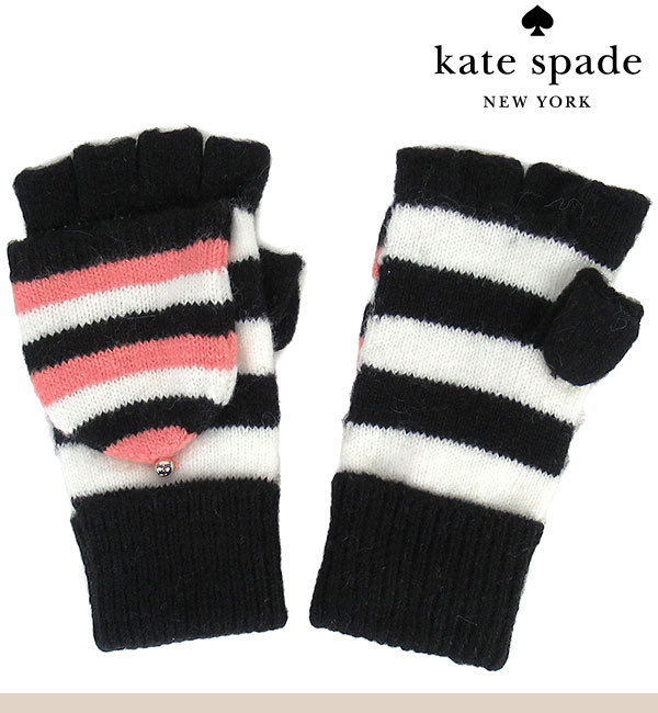 ケイトスペード 手袋 ミトン グローブ kate spade ボーダー柄 ストライプ柄 2Way ニット  :ymsksks1002104-001:ニューヨークコレクション - 通販 - Yahoo!ショッピング