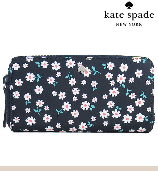 ケイトスペード 長財布 kate spade 花柄 ナイロン : ymskswlr00531-460