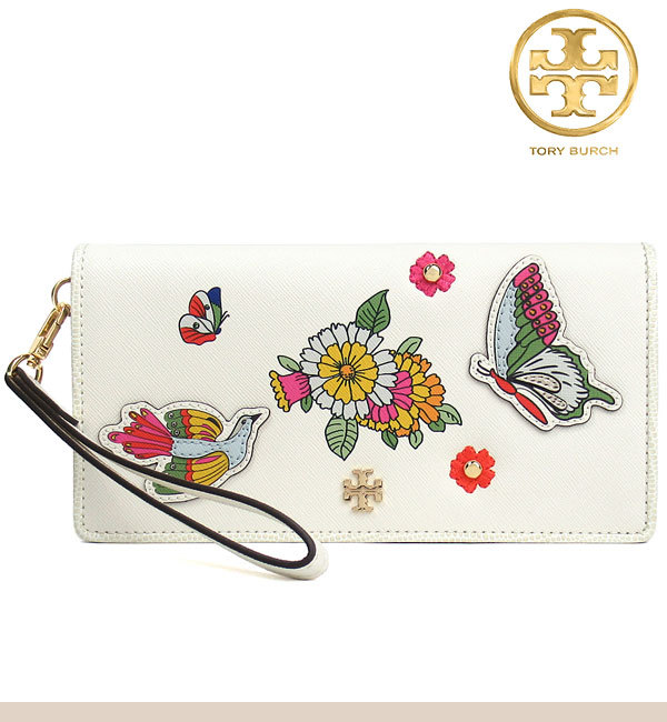TORY BURCH（トリーバーチ） 長財布 レディース レザー ストラップ付き 