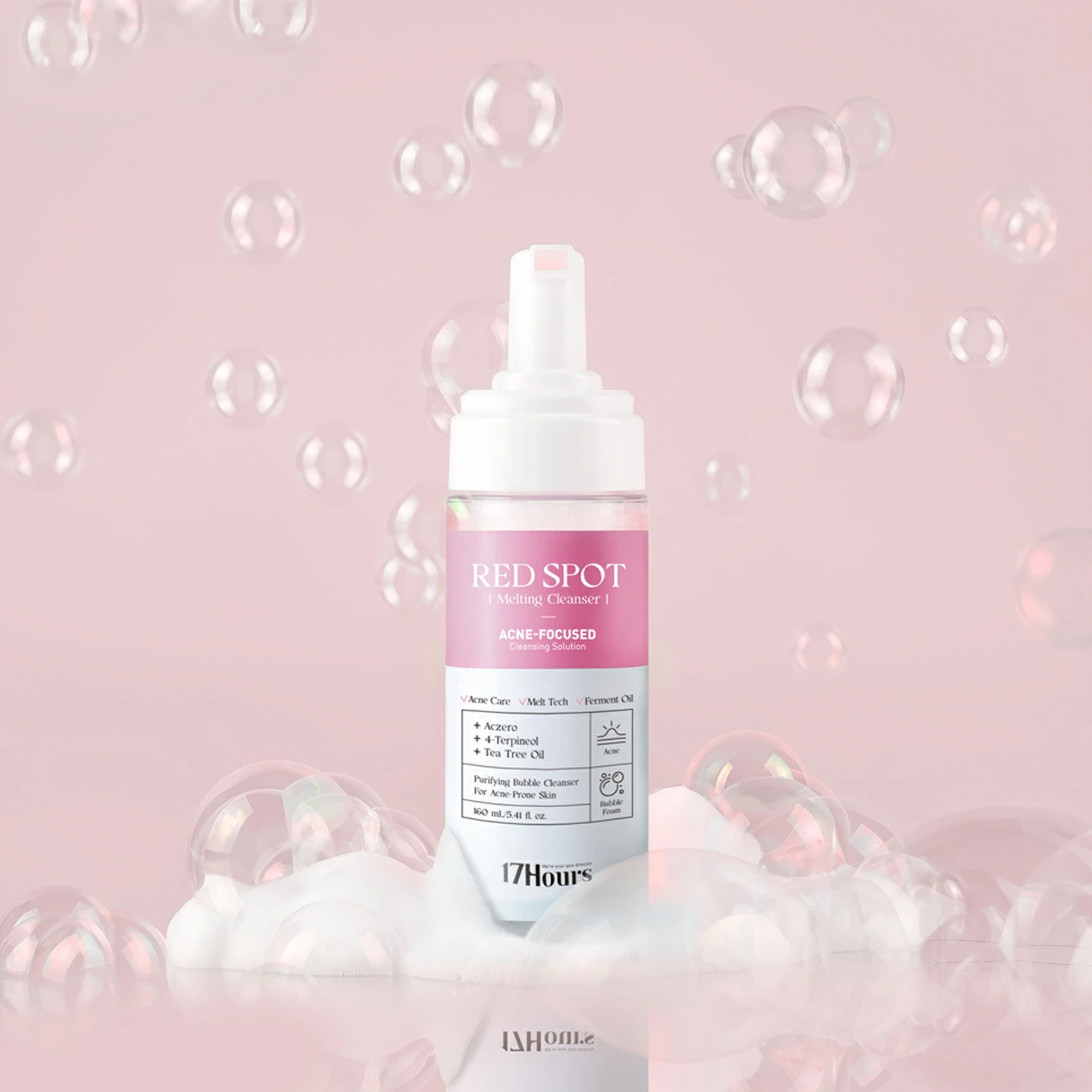 17Hours メルティングクレンザー 160ml 洗顔 メイククレンジング 摩擦