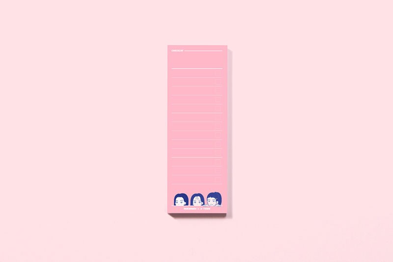 韓国WEBドラマの公式グッズ【A-TEEN2 公式】キャラクター メモ付箋 スカイブルー/ライトピンク :a-teen-ed2-sticker:coco24  通販 