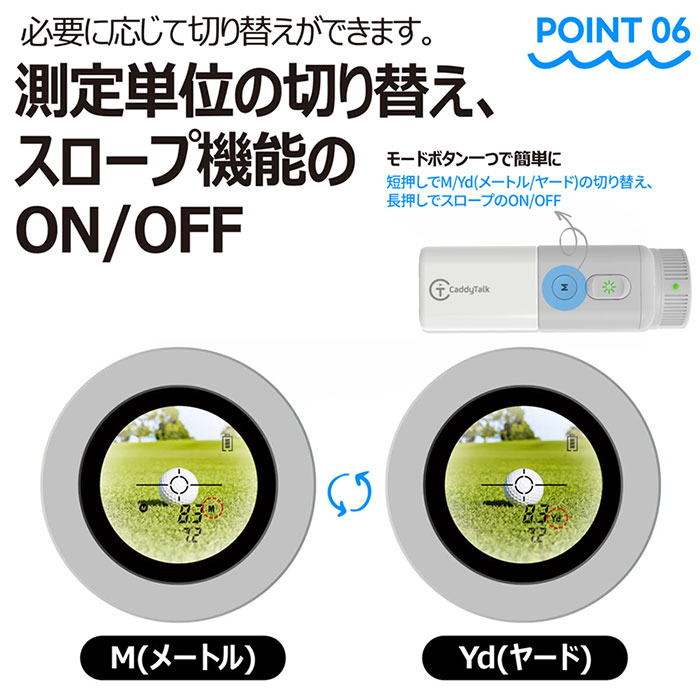 即納OK GOLFZON CaddyTalk minion ゴルフ用レーザー距離測定器 専用