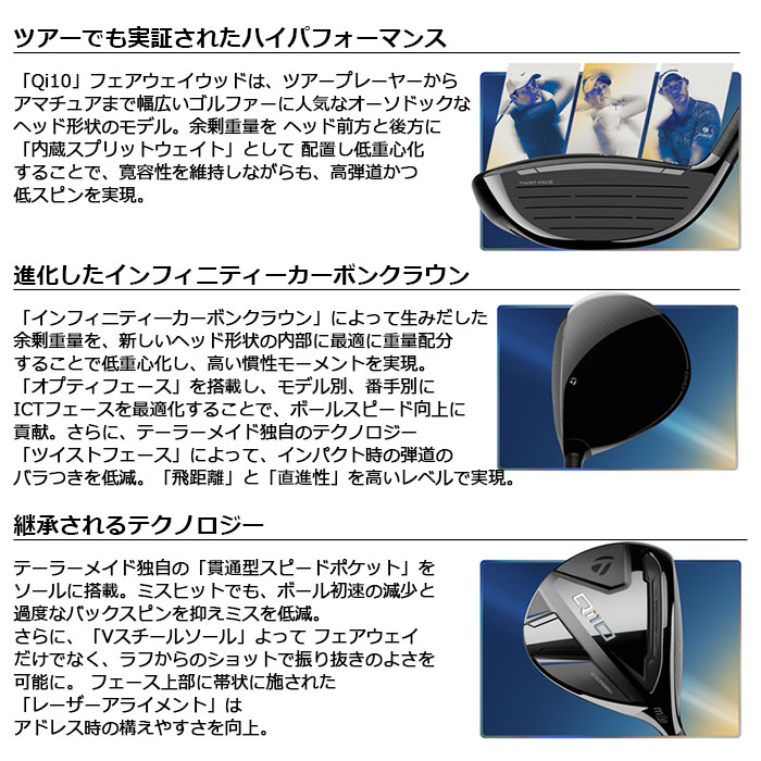 TaylorMade（テーラーメイド） 一部即納OK TaylorMade Qi10