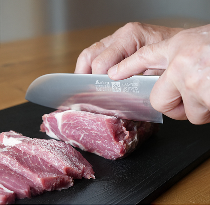 木屋公式】ニューエーデルワイス No.180 三徳包丁 鎌形 創業200年 老舗