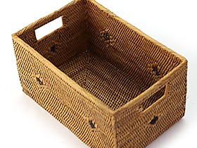 2種類セット●四角ケース●無地●アタ●バリ島●1459.3●アジアン雑貨 アタ CDケース2 ボックス アジアン雑貨 バリ おしゃれ かご 収納 小物