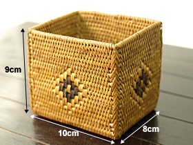 アジアン雑貨　かご アタ製インセンスBOX1 アジアン雑貨 バリ かご リゾート アタ製品 バリ