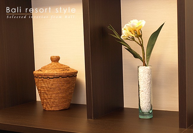 アタ とんがり帽子の蓋付きバスケット アジアン雑貨 バリ おしゃれ