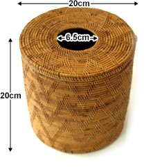 アタ ダストボックス(蓋付き) バリ かご リゾート アタ製品 バリ島