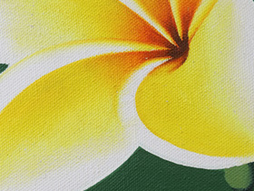 バリ絵画 プルメリア1(25×20cm) バリ雑貨 ハワイアン インテリア 玄関 おしゃれ 花 壁掛け 飾り アート フレーム パネル ココバリ |  | 04