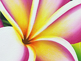 バリ絵画 プルメリア12(40×40cm)   花   壁掛け バリ風 インテリア バリアート ハワイ おしゃれ バリ雑貨 ココバリ |  | 04