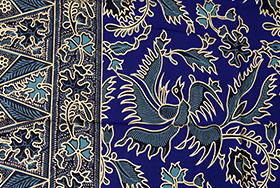 バティック (ラグジュアリー) 布 生地 プリント 柄 インドネシア