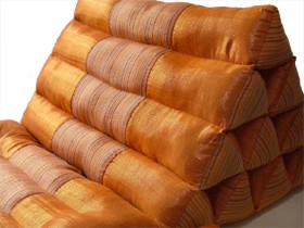 三角枕 リゾート(オレンジ) 足枕付き アジアン リゾート ホテル バリ島