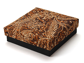 BOX SET 木製キーリング用(Batik brown)（単品での購入不可・別売りの木製キーリングと一緒にご購入下さい）  ギフトボックス 贈り物｜cocobari｜02