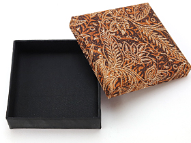 BOX SET 木製キーリング用(Batik brown)（単品での購入不可・別売りの木製キーリングと一緒にご購入下さい）  ギフトボックス 贈り物｜cocobari｜03