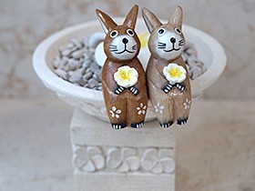 ウサギ 木製