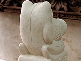 カエルの噴水(ガラス)(6点セット) インテリア 室内 卓上 循環