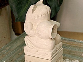 専用です。カエルの噴水 石像のみ 玄関 オブジェ ミニ バリ風 石像 カエルの噴水(ガラス)(6点セット) インテリア 室内 卓上 循環