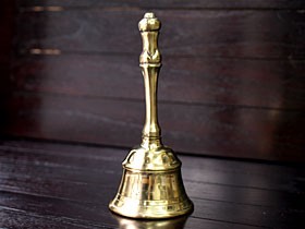 ヒーリングベルS   真鍮製 呼び鈴 バリ島 ハンドベル エステ スパ用品 店舗 サロン ホテル バリ雑貨 バリ風 インテリア |  | 02