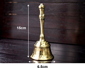 ヒーリングベルS   真鍮製 呼び鈴 バリ島 ハンドベル エステ スパ用品 店舗 サロン ホテル バリ雑貨 バリ風 インテリア |  | 08