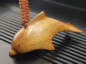 木製キーホルダー イルカ 大人 かわいい おしゃれ 鍵 ホテル ルーム 海